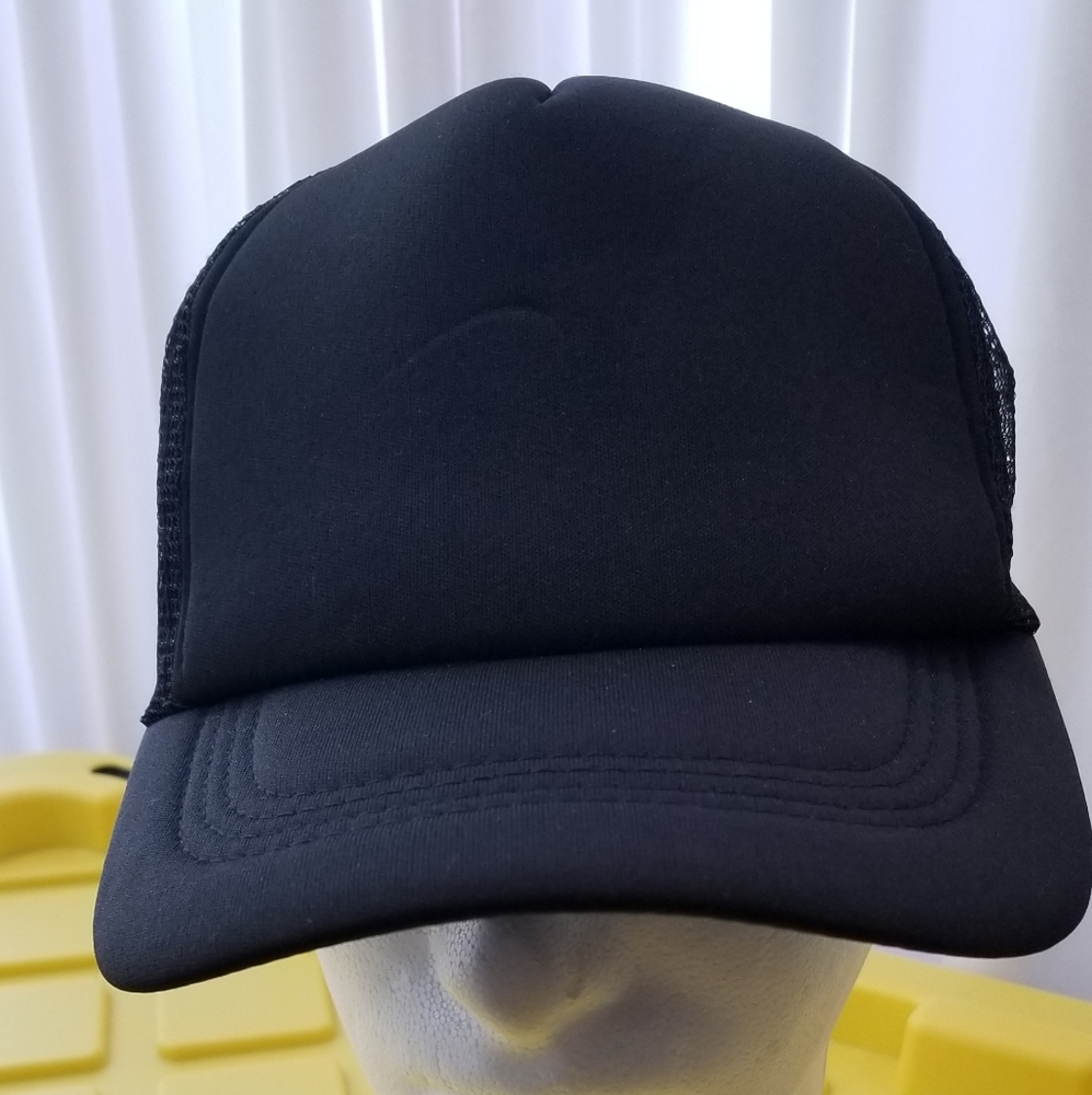 Black Trucker Cap